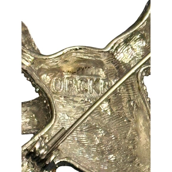 Off Park Collection Bambi Deer Reindeer Brooch Pin Rare HTF 2” - Picture 7 of 7